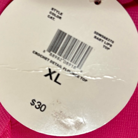 Pink Chiffon Women's Top - Picture 4 of 5